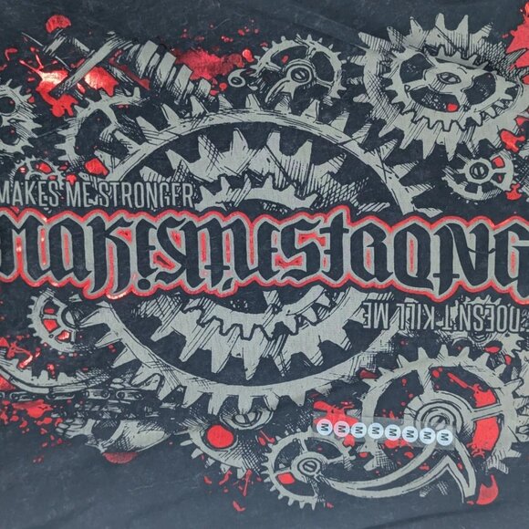 NWT Red Chapter “What Doesn’t Kill Me Makes Me Stronger” Graphic Tee Men’s M - Picture 7 of 10